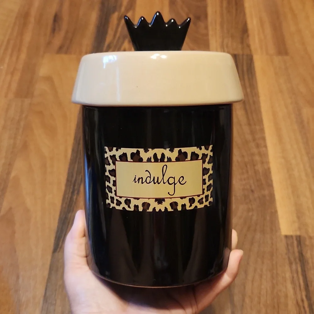Indulge Treat Jar Cannister for Cookies or Dog Cat Pet Treats